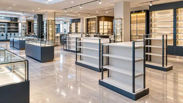 Shop & showroom fixtures available for bulk commercial purchase in Hyderabad